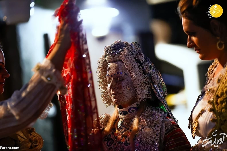 (تصاویر) آرایش متفاوت عروس خانم